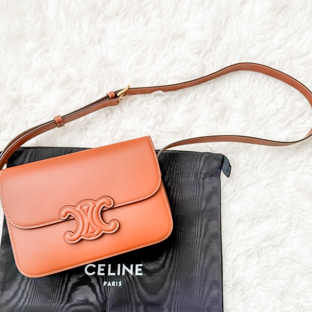 Celine tan handbag